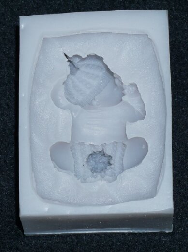 Silikonform Baby 3D