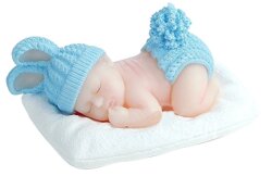 Silikonform Baby 3D