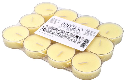 Teelichter Maxi Creme (12 Stück)