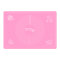 Silikonbackmatte 65 x 45 cm rosa