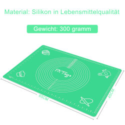 Silikonbackmatte 65 x 45 cm Grün