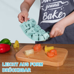 Silikonform Zahlen Extra Groß